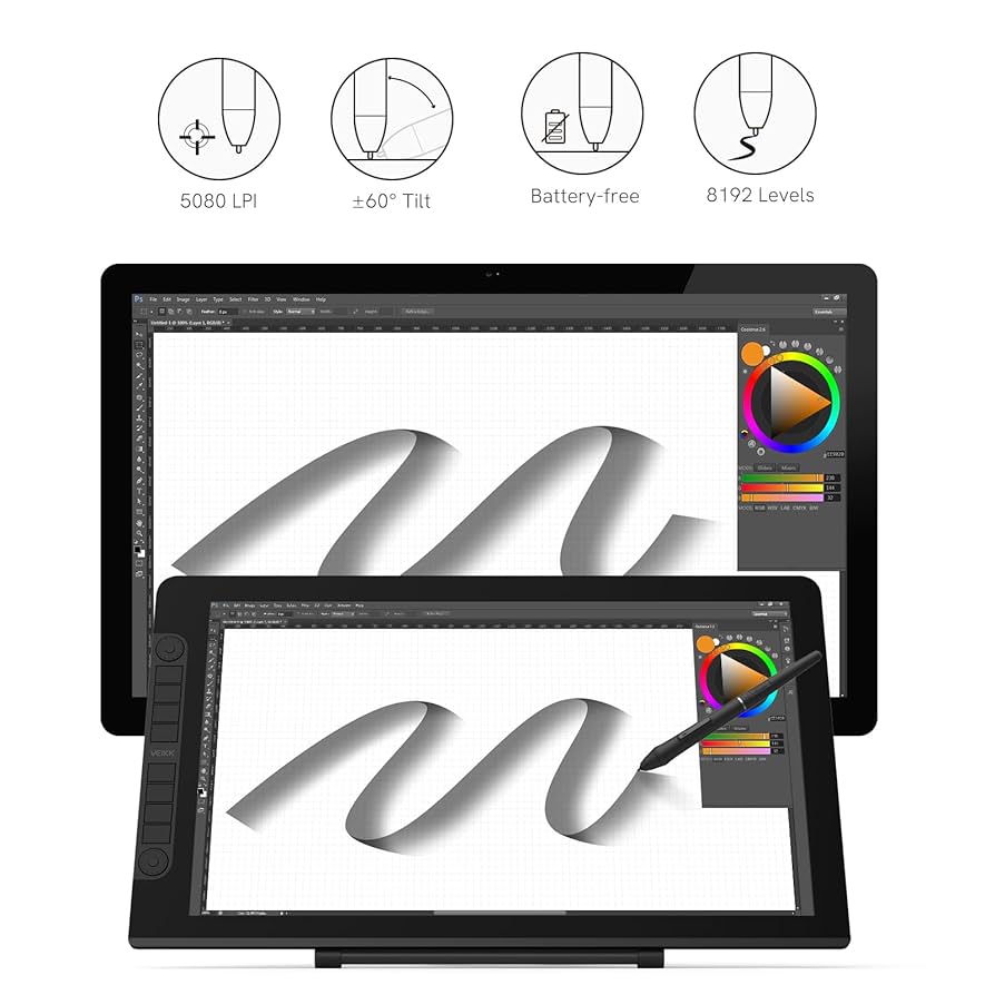 【ほぼ未使用】VEIKK VK2200PRO【液タブ】 71ujGLF+W7L._UF894,1000_QL80_.jpg